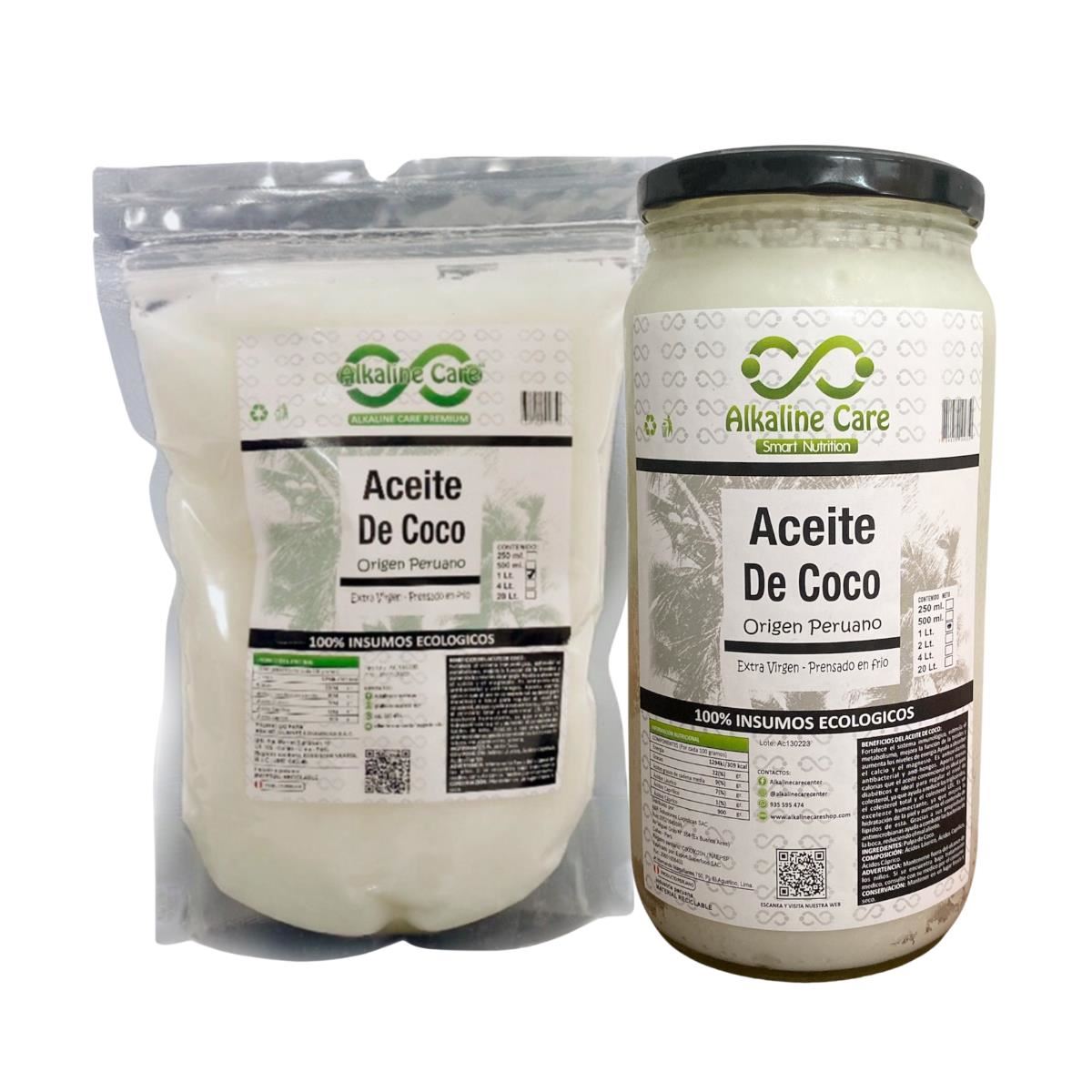 Aceite de coco 2Lts (1Lt Sachet + 1Lt Frasco)